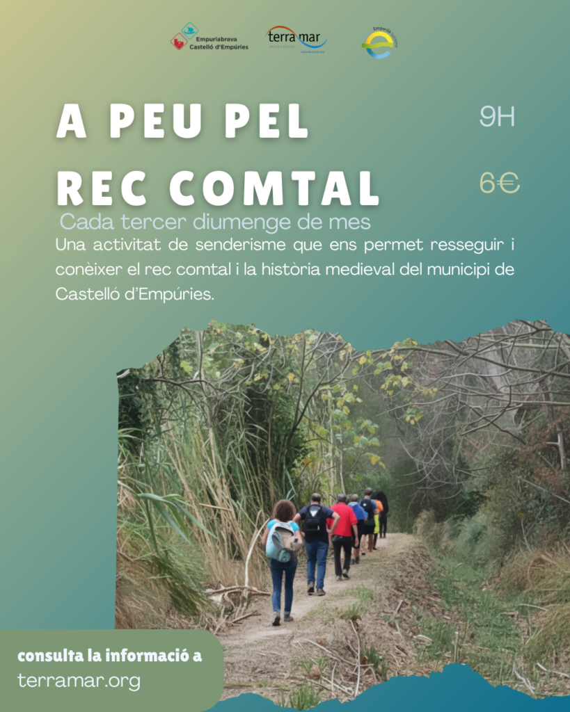 Randonnée à pied le long du Rec Comtal